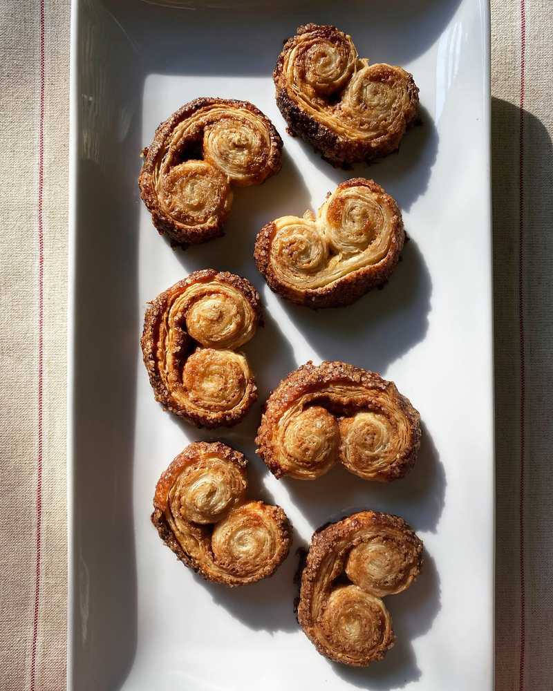 palmiers - pastry or cookie? 

cinnamon + cardamom